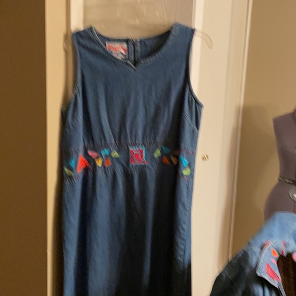 Country Wear denim dress w/ Jacket. - Picture 3 of 4